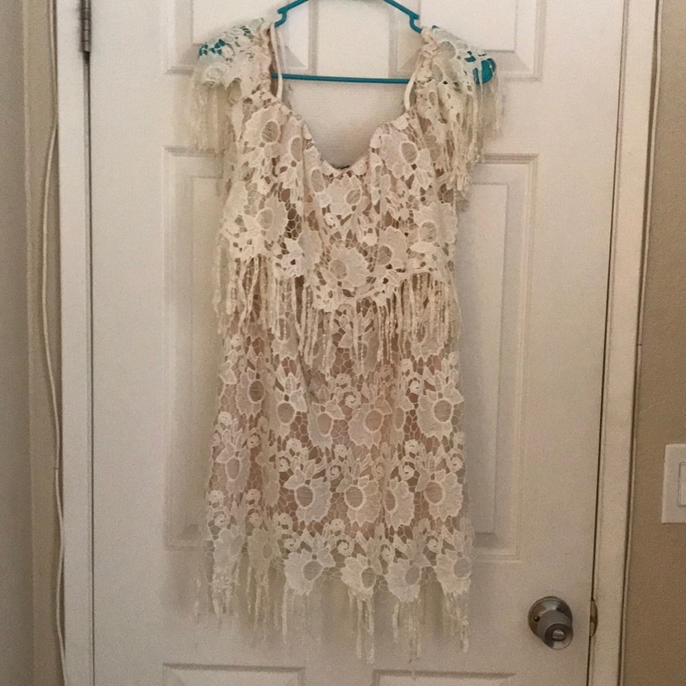 White lace dress